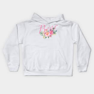 Bear (Flowers) Kids Hoodie